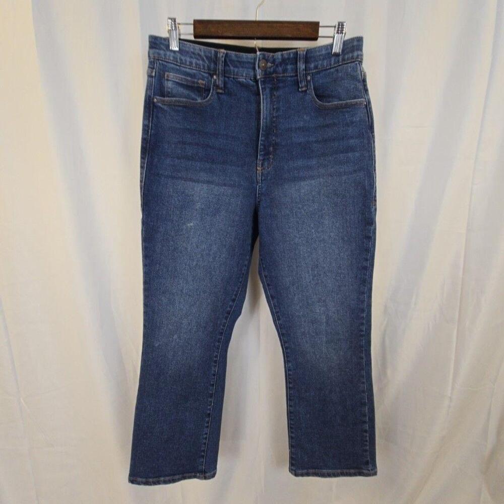 LuLaRoe Jeans Womens 30 Blue Medium Wash Mid Rise Straight Stretch Denim Pants